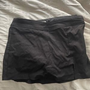Black mini skirt